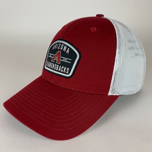 Arizona Diamondbacks MLB Red White Fan Favorite Snapback Trucker Hat - Picture 1 of 6